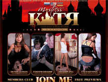 Tablet Screenshot of mistress-katja.com